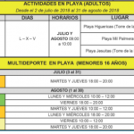 actividades deportes de gimnasia en la playa de pilar de la horadada