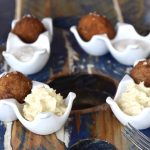 Unas croquetas de aperitivo (fuera del menú) que estaban excelentes