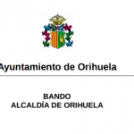 cabecera bando alcalde de orihuela