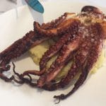 pulpo en El Pony restaurante de Campoamor