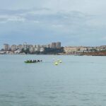 remando en dragon en dehesa de campoamor