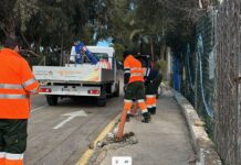 El Ayuntamiento inicia la remodelación de aceras en Campoamor.