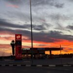 Gasolinera Cepsa atardecer 25